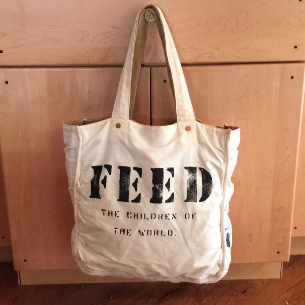 FEED Burlap/Canvas Bag Reversible by WFP - Picture 5 of 12